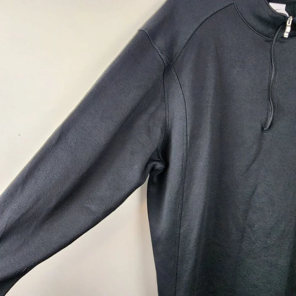Nike men sz  XXL black half zip long sleeve activewear top